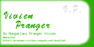 vivien pranger business card